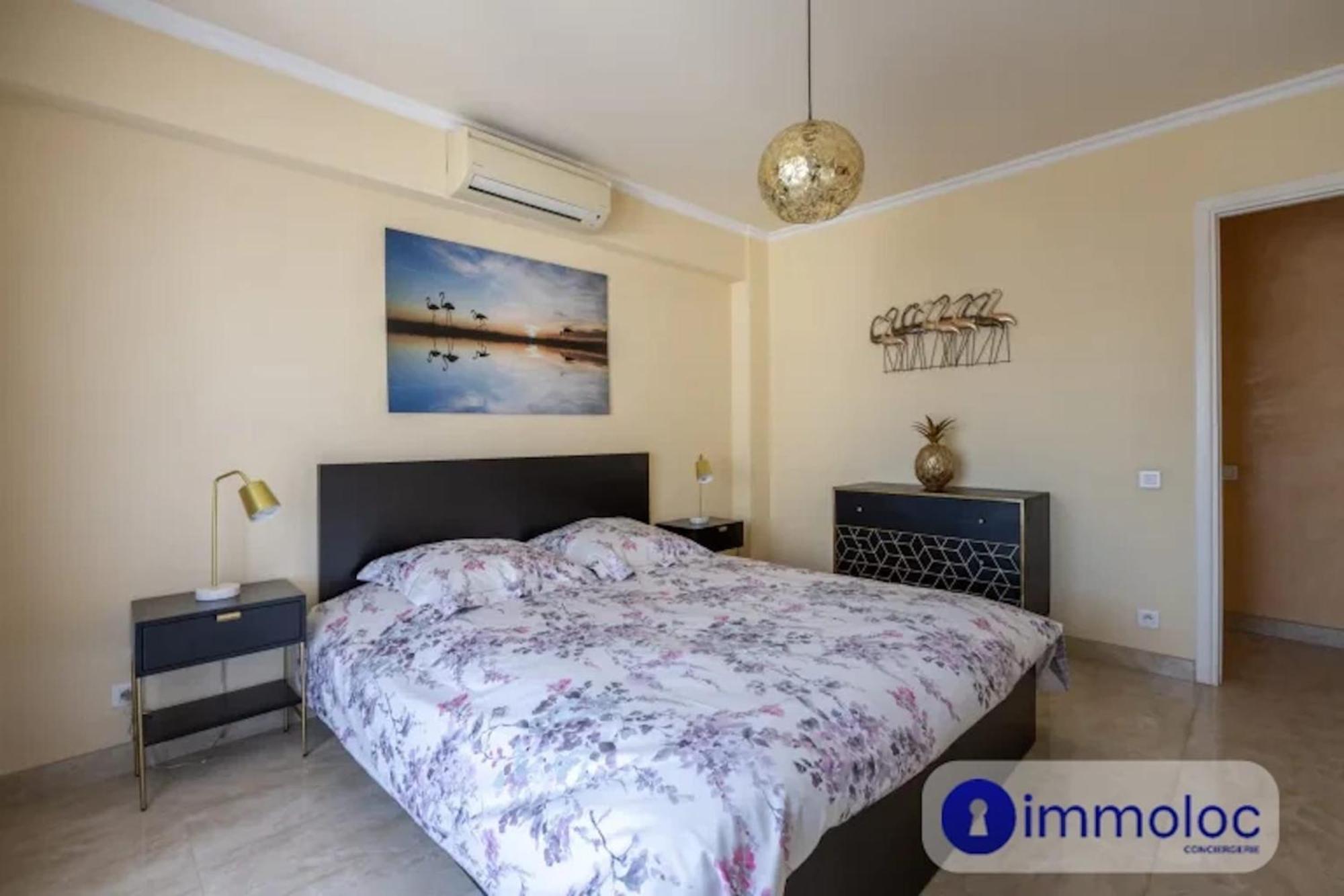 Air-Conditioned Apartment With Terrace Sea View Nice Luaran gambar