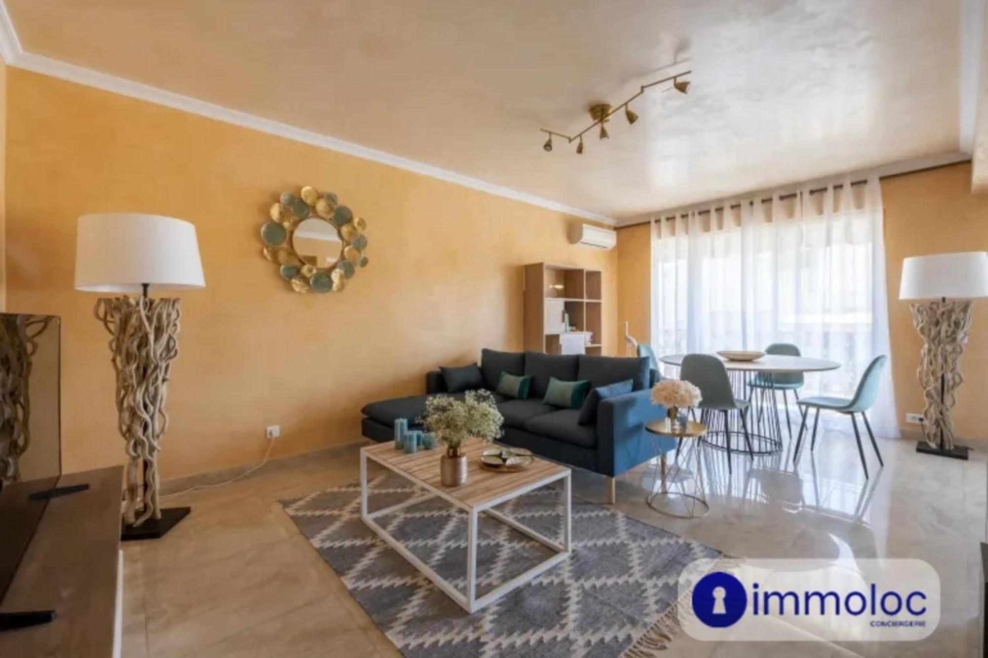 Air-Conditioned Apartment With Terrace Sea View Nice Luaran gambar