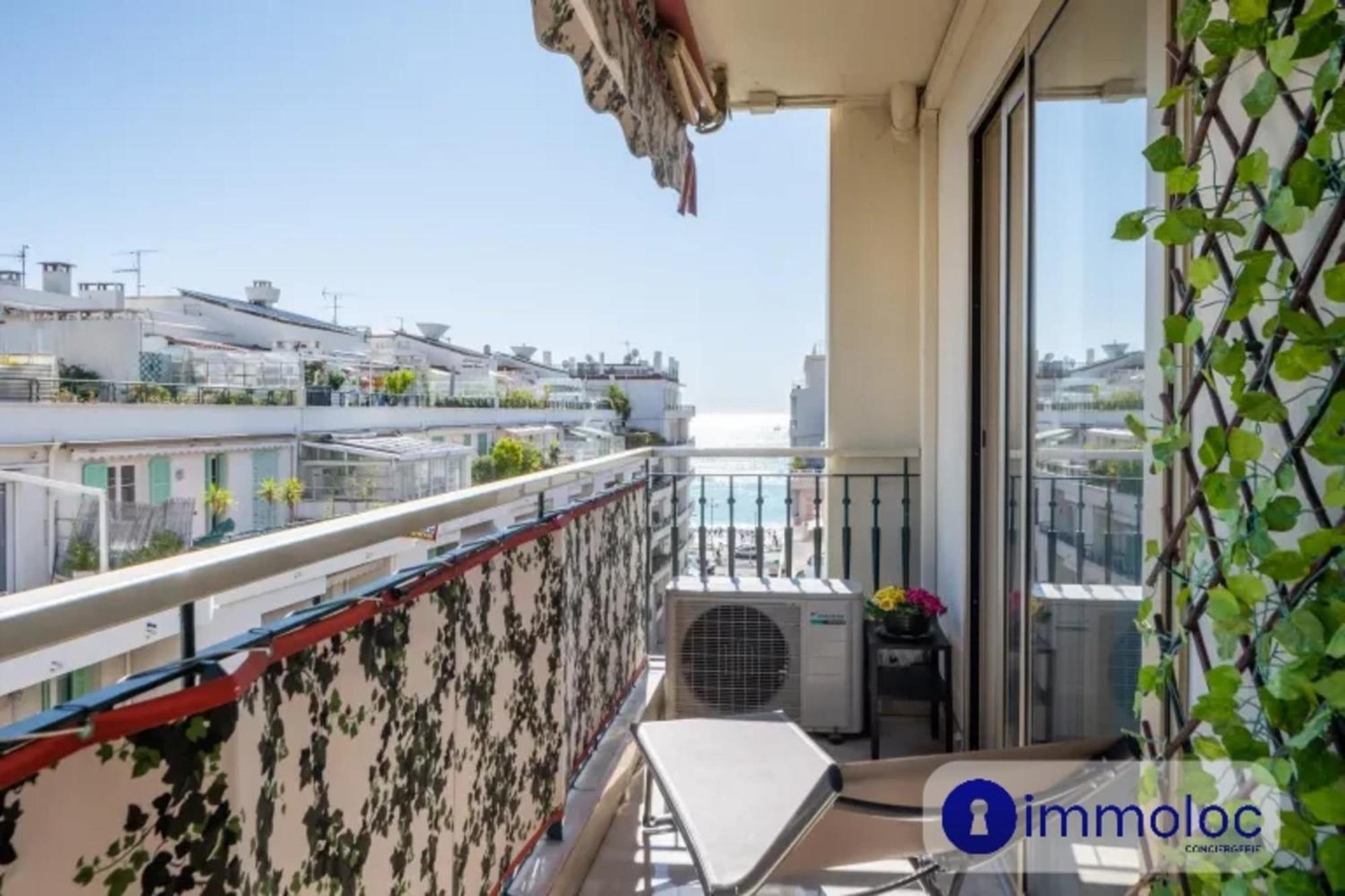 Air-Conditioned Apartment With Terrace Sea View Nice Luaran gambar